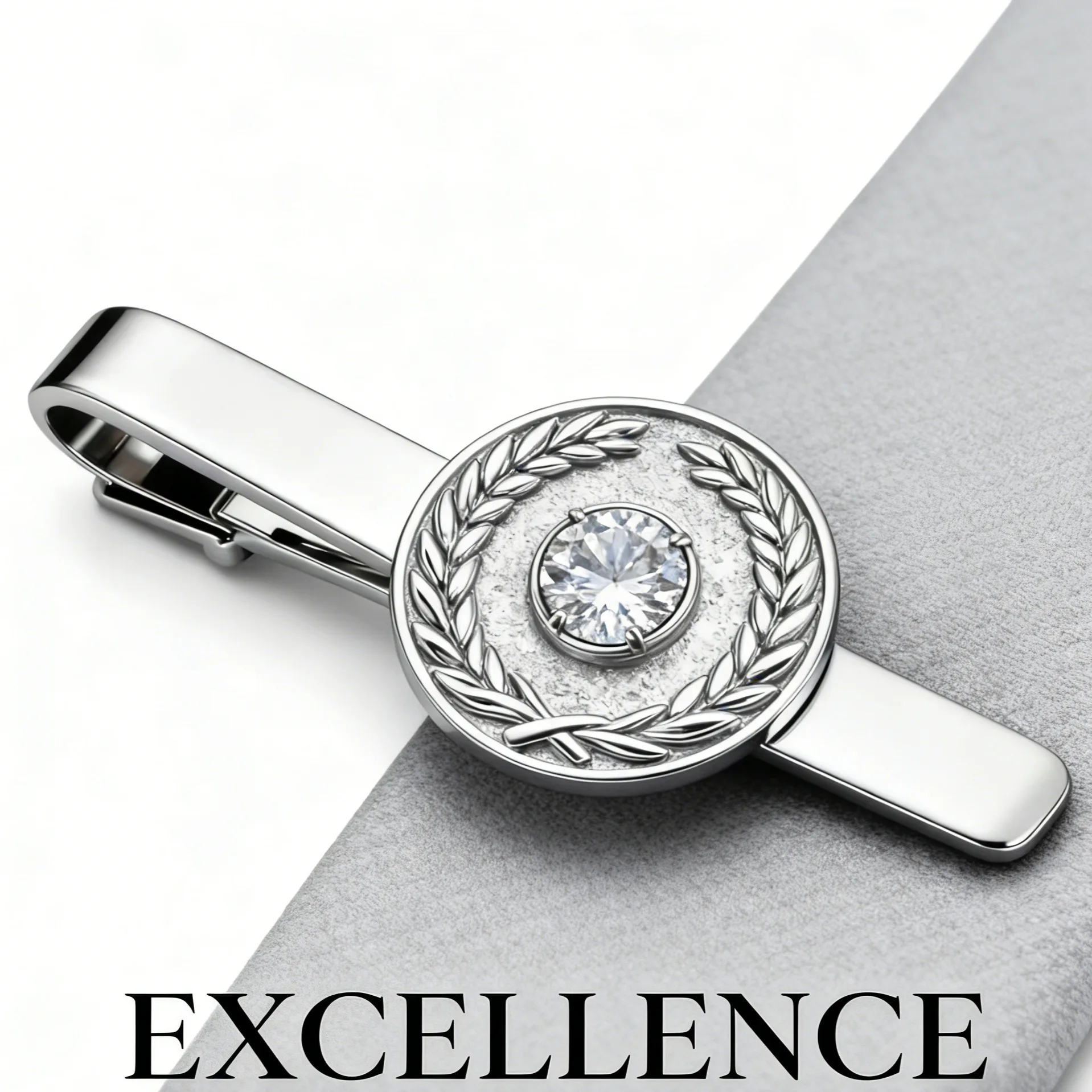 Diamond Emblem Tie Clip