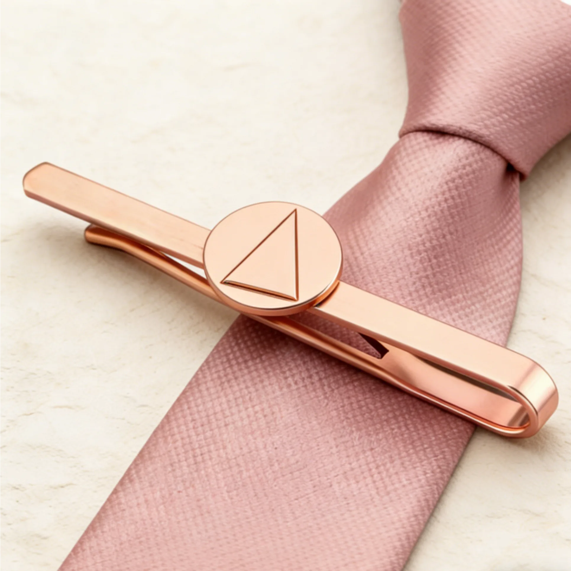 Geometric Triangle Tie Clip