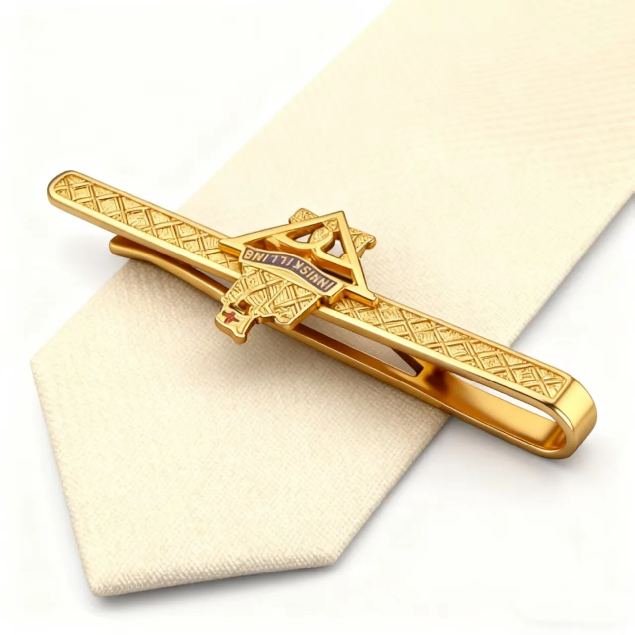Golden Cross Tie Clip