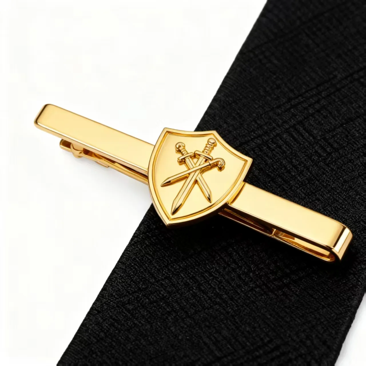 Golden Shield Tie Clip