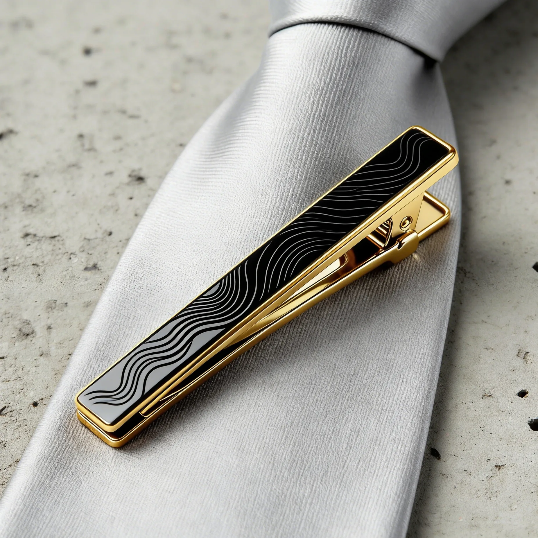 Hexagon Emblem Tie Clip