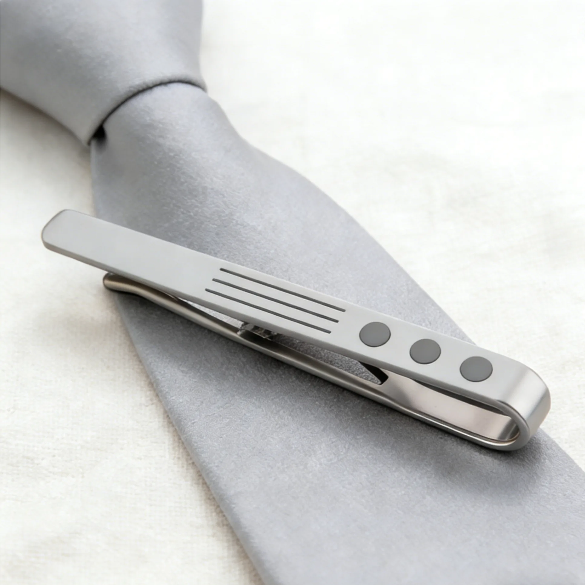 Minimalist Silver Tie Clip