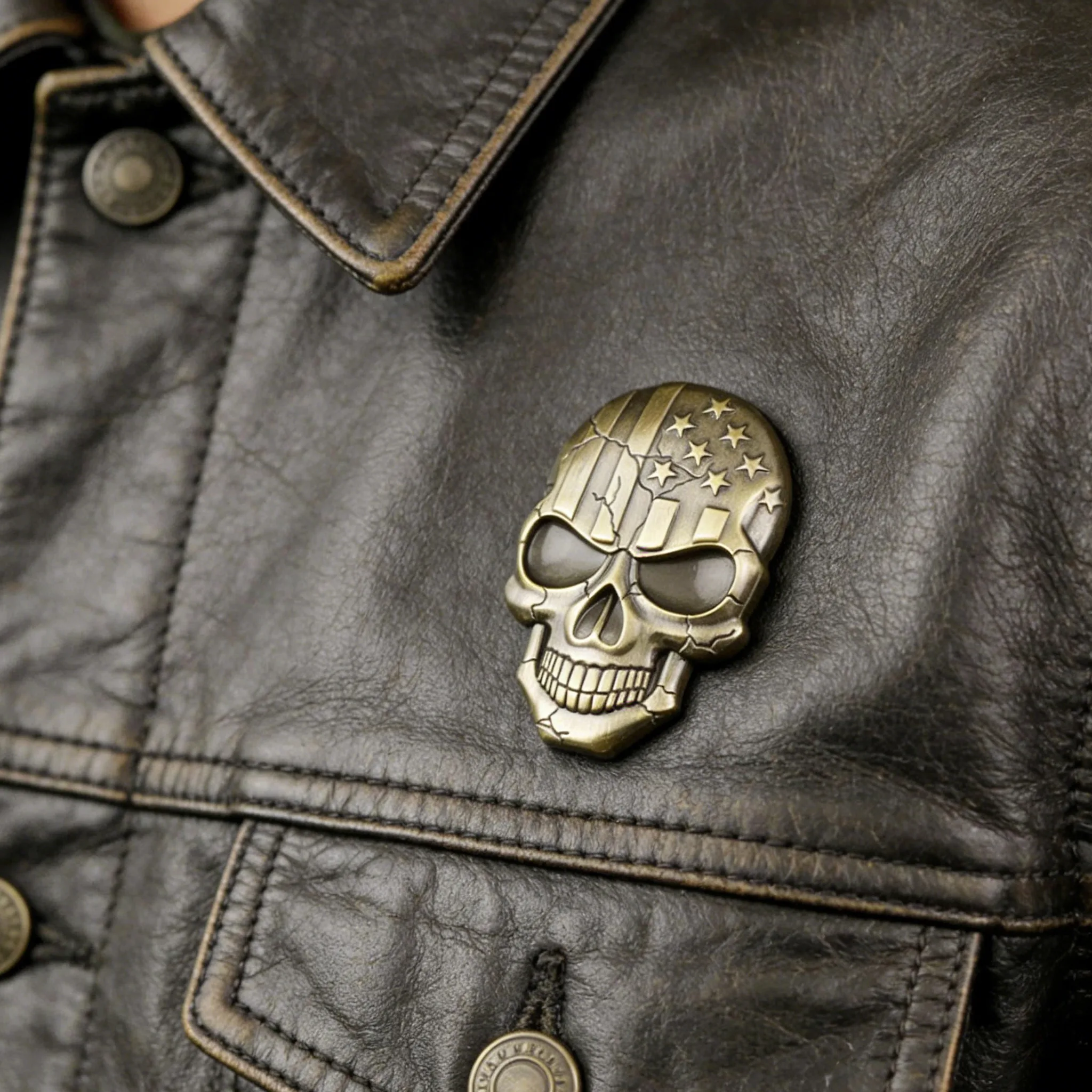 3D Skull Badge