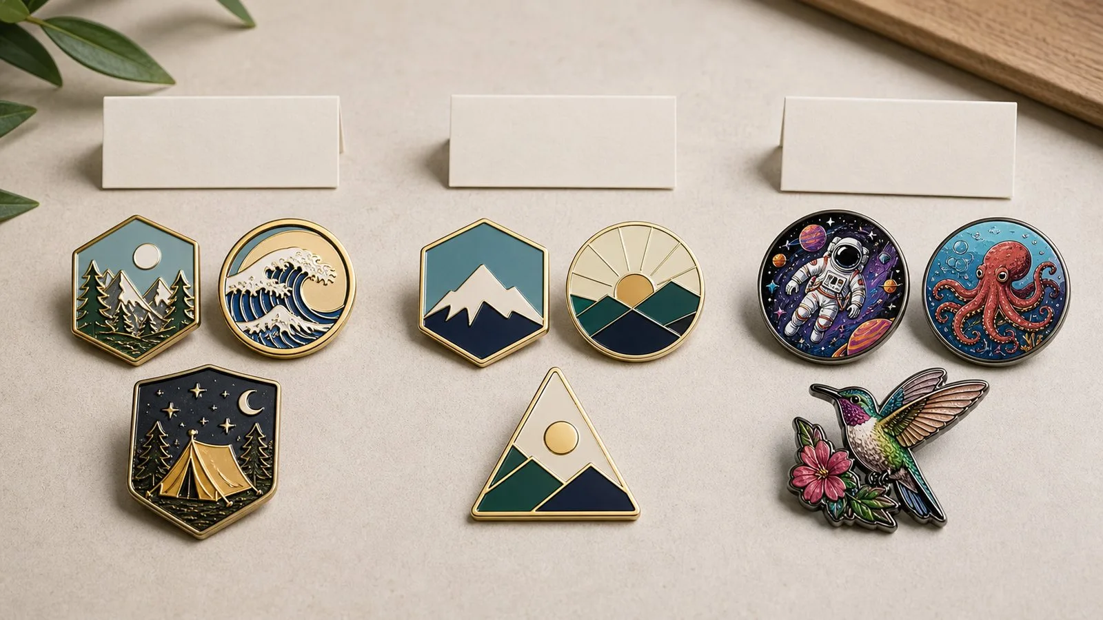 Soft enamel hard enamel and printed custom pin styles for event buyers