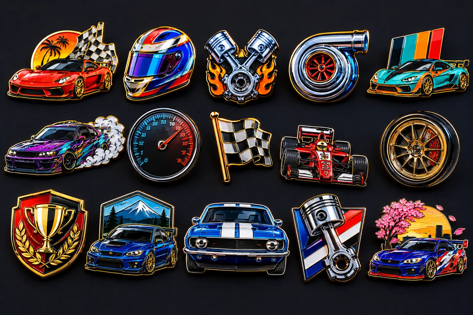 Why Racing Custom Enamel Pins Are Becoming the New Motorsport Collectible 4 Car pins