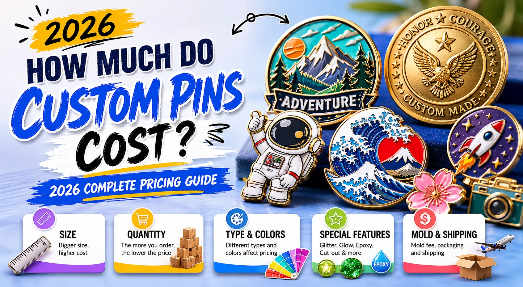 Custom pins cost