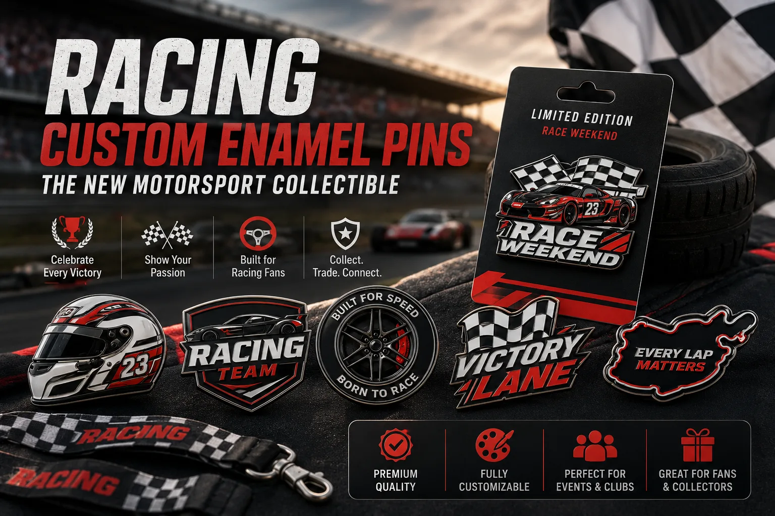 Página inicial 18 Racing Custom Enamel Pins