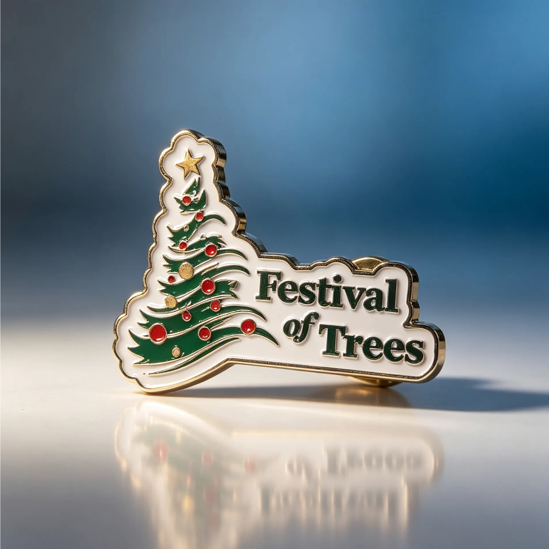 Custom Pins 14 Festival of Trees Christmas Enamel Pin