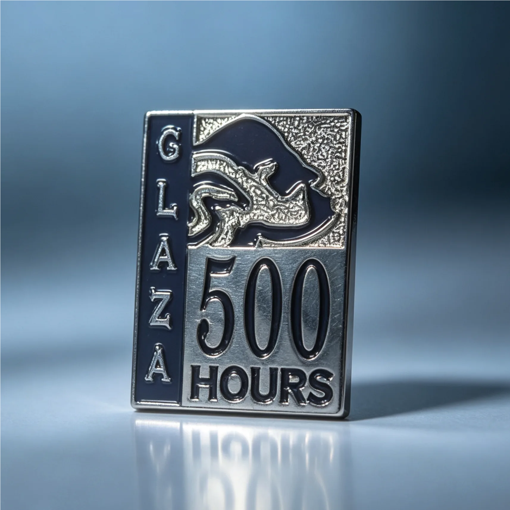 Custom Pins 17 GLAZA 500 Hours Enamel Pin