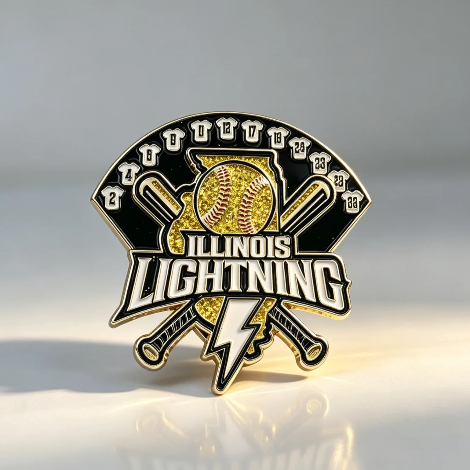 Custom Pins 36 Glitter Pins