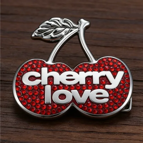 Custom Belt Buckles 21 Cherry Love Buckle for Belt Buckles