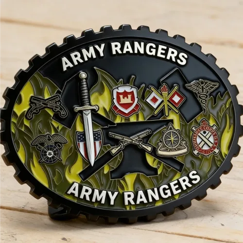 Firefighter Badge Buckle