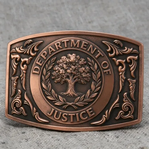 Custom Belt Buckles 33 Justice Department Buckle for Belt Buckles