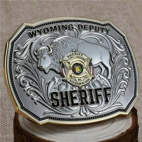 Custom Belt Buckles 48 Sheriff Badge Buckle for Belt Buckles